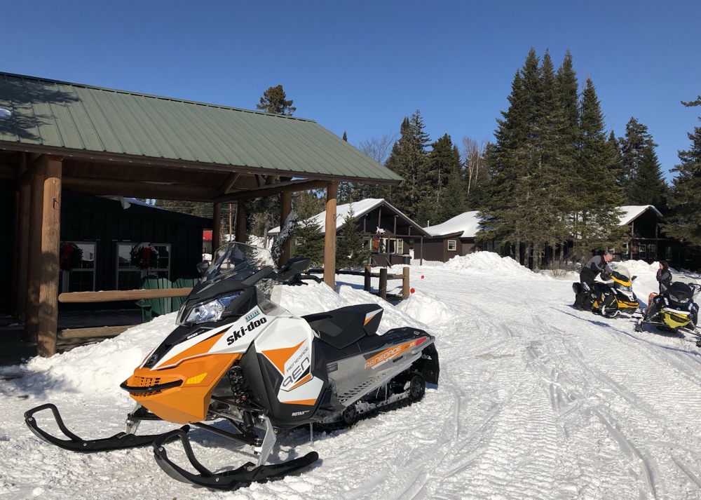 Snowmobile rentals at Tall Timber, Pittsburg NH